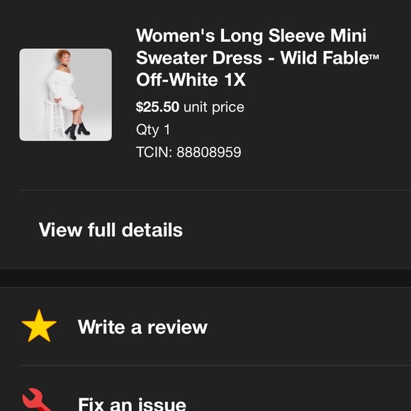 Wild Fable White Off Shoulder Sweater Dress Plus Size 1X Bridal Casual Target - Picture 2 of 6